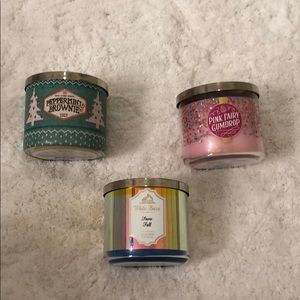 3 Pack Bath and Body Works Candles